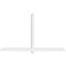 Ekena Millwork Eugene Architectural Grade PVC Gable Bracket, 96"W x 56"H x 4"D x 4"F, 14/12 Pitch GBP096X56X0404EUG00 - alternate 4